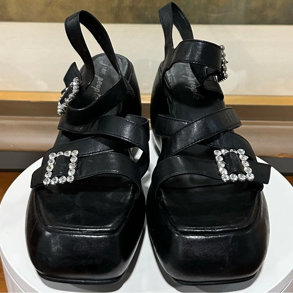 🌸FREE PEOPLE 🌸 Brooklyn Ankle Strap Platform Sandal Size: 10